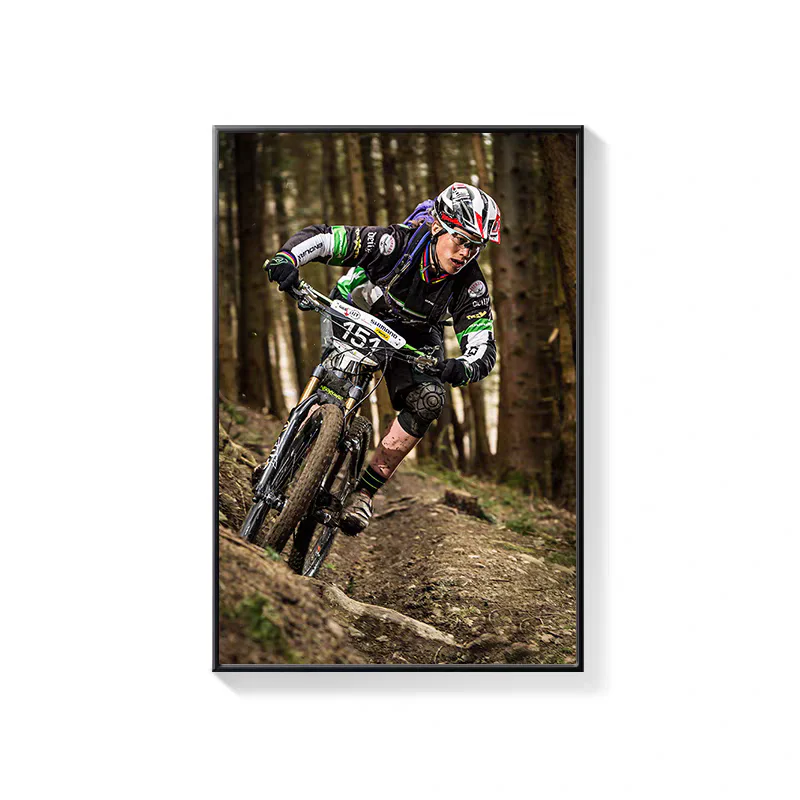 Road Cycling Wall Art Canvas Print – Tour De France Style Cycling Racing Bike Poster with Frame - Image 43