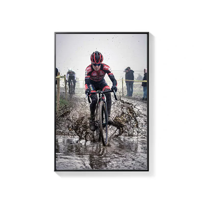 Road Cycling Wall Art Canvas Print – Tour De France Style Cycling Racing Bike Poster with Frame - Image 46