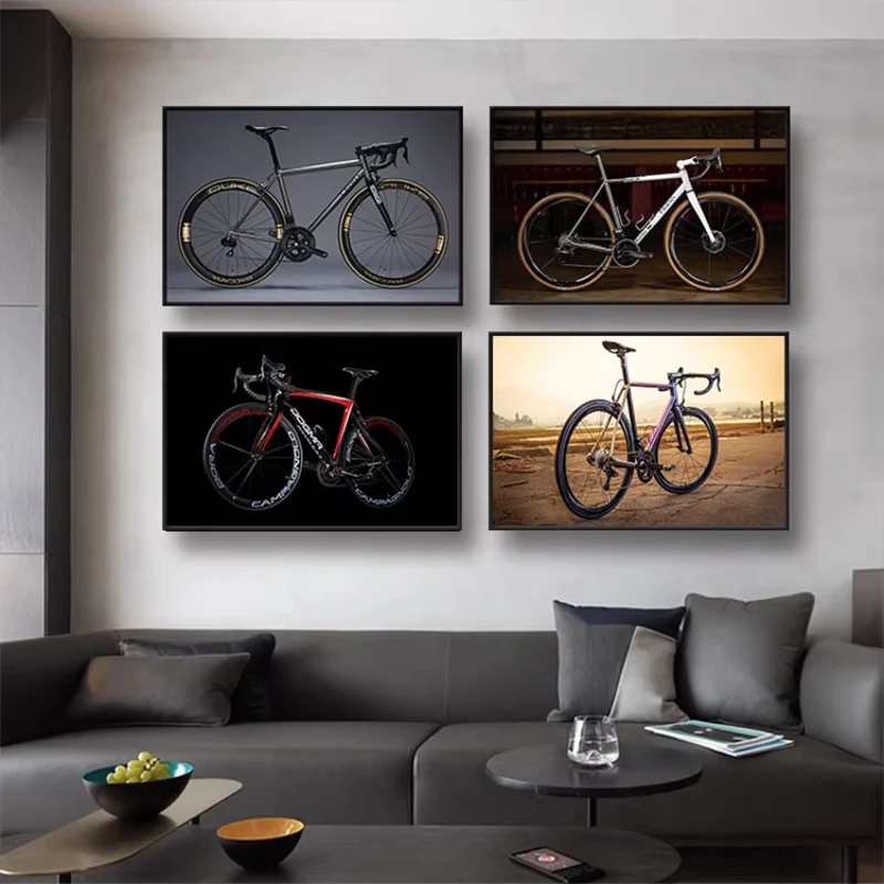 Road Cycling Wall Art Canvas Print – Tour De France Style Cycling Racing Bike Poster with Frame - Image 6