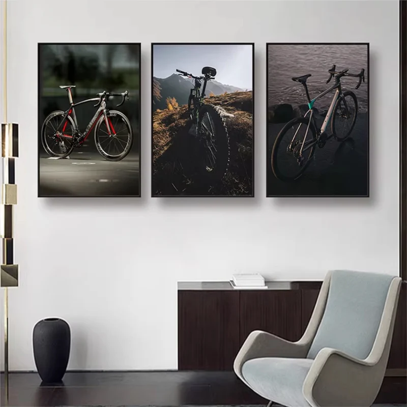 Road Cycling Wall Art Canvas Print – Tour De France Style Cycling Racing Bike Poster with Frame - Image 7