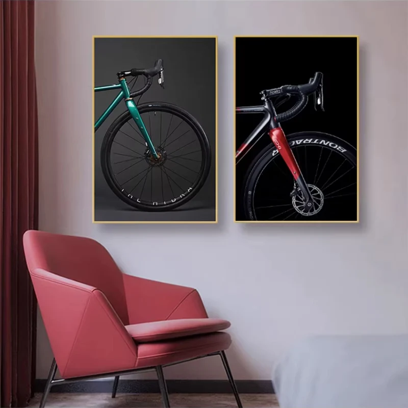 Road Cycling Wall Art Canvas Print – Tour De France Style Cycling Racing Bike Poster with Frame - Image 8