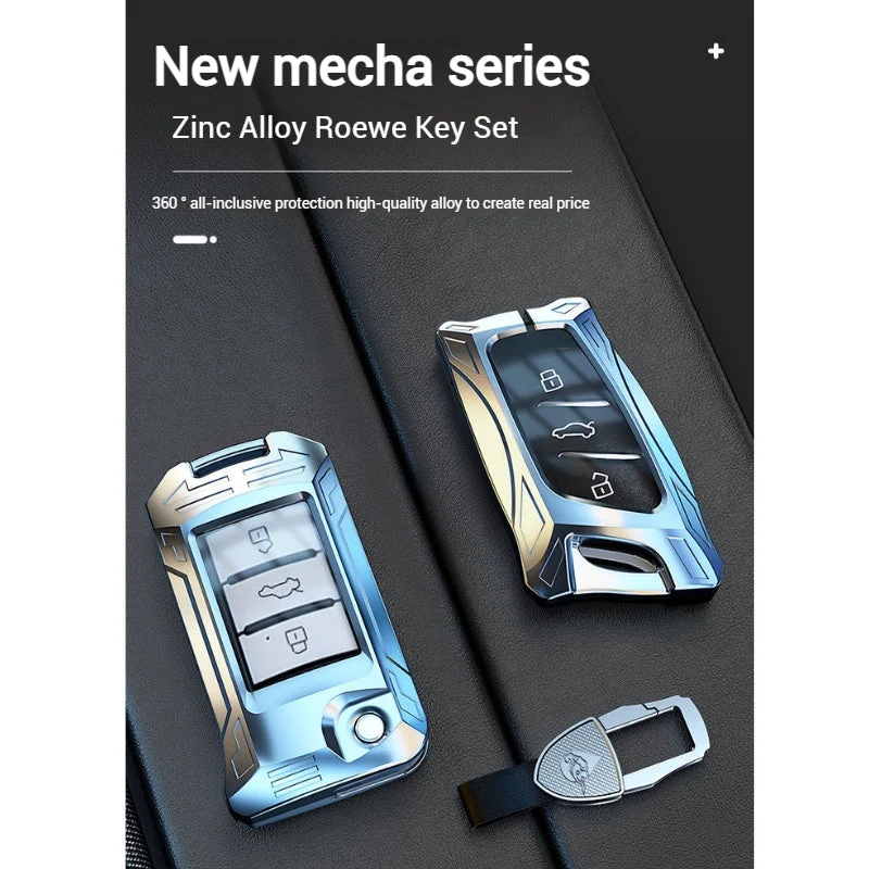 Roewe Mecha Series Zinc Alloy Car Key Fob Case Cover For RX3, RX5, RX5 Plus, RX5 Max, ERX5, D7, iMAX8, i6, Ei6 - Image 9