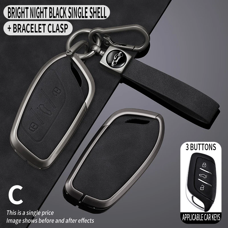 Roewe Zinc Alloy Full Protection Car Key Fob Case Cover For RX5 PLUS, i5, i6 MAX, D7, CLEVER, RX3, IMAX8, ei5, ei6 - Image 10