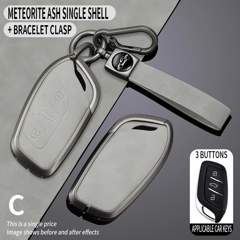 Roewe Zinc Alloy Full Protection Car Key Fob Case Cover For RX5 PLUS, i5, i6 MAX, D7, CLEVER, RX3, IMAX8, ei5, ei6 - Image 11