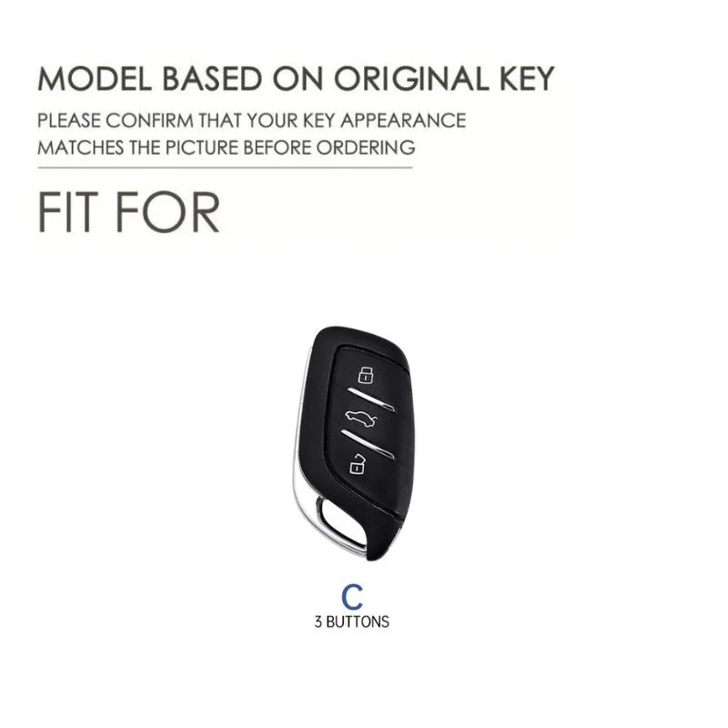 Roewe Zinc Alloy Full Protection Car Key Fob Case Cover For RX5 PLUS, i5, i6 MAX, D7, CLEVER, RX3, IMAX8, ei5, ei6 - Image 2