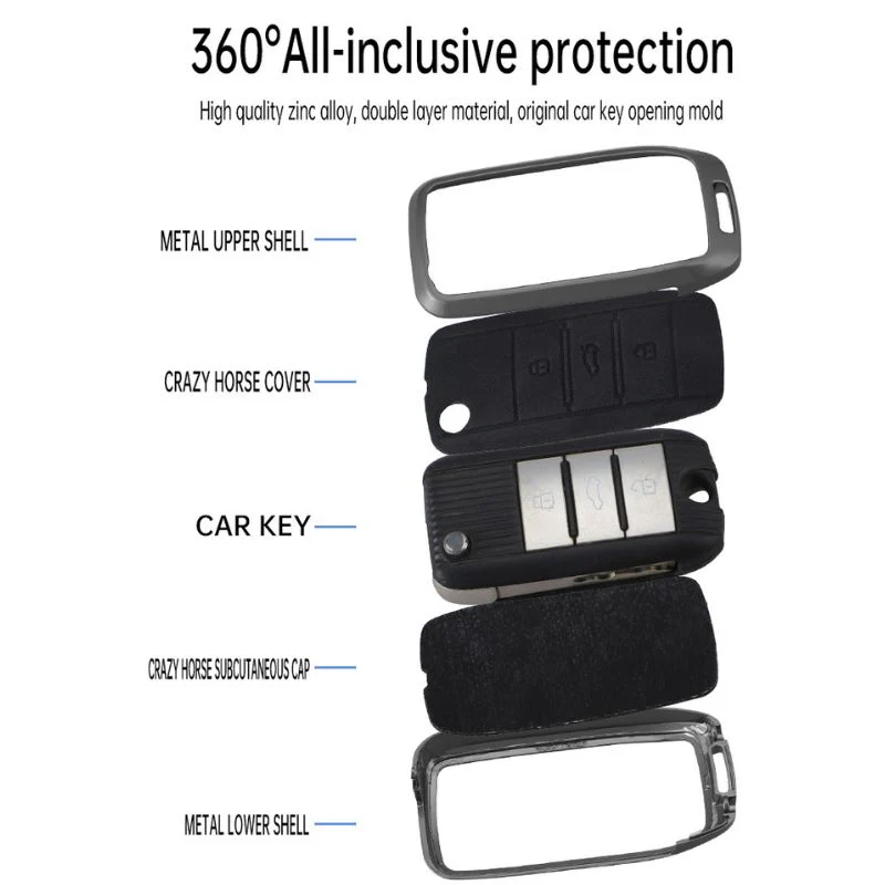 Roewe Zinc Alloy Full Protection Car Key Fob Case Cover For RX5 PLUS, i5, i6 MAX, D7, CLEVER, RX3, IMAX8, ei5, ei6 - Image 3