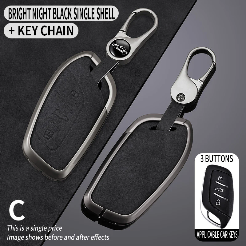 Roewe Zinc Alloy Full Protection Car Key Fob Case Cover For RX5 PLUS, i5, i6 MAX, D7, CLEVER, RX3, IMAX8, ei5, ei6 - Image 8