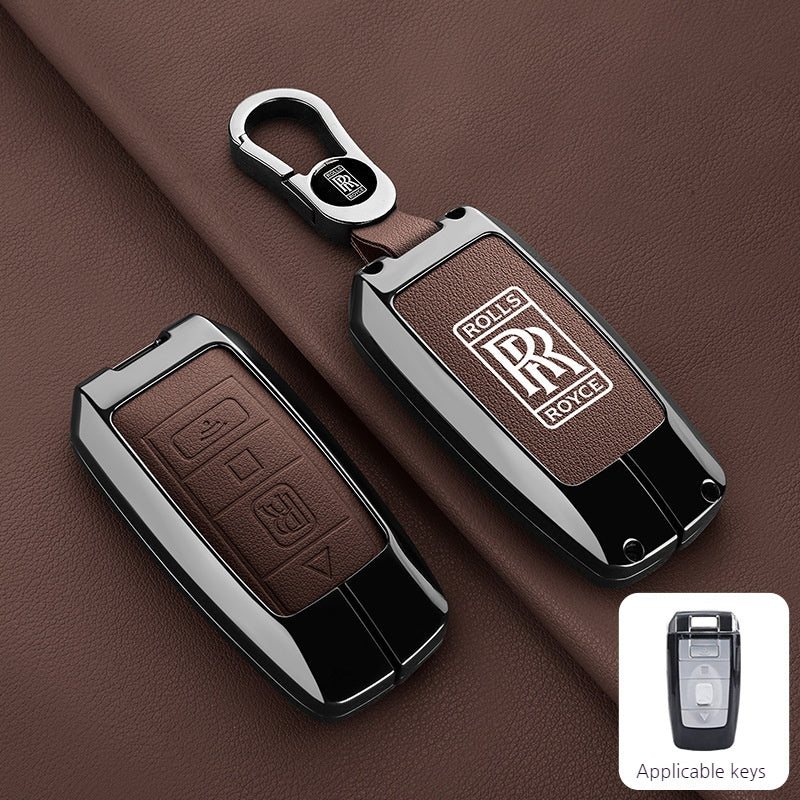Rolls-Royce Aluminum Alloy Shockproof Car Key Case Cover for Cullinan, Phantom, Ghost, Wraith, and Dawn - Image 16