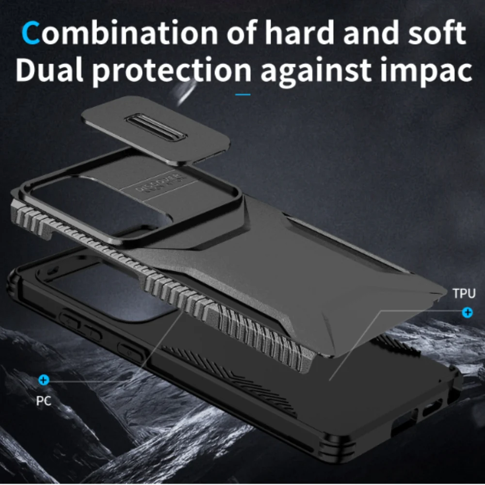 Samsung Galaxy A54 5G (A546) - Anti-slip Sliding Window Heavy Duty Series Case - Image 13