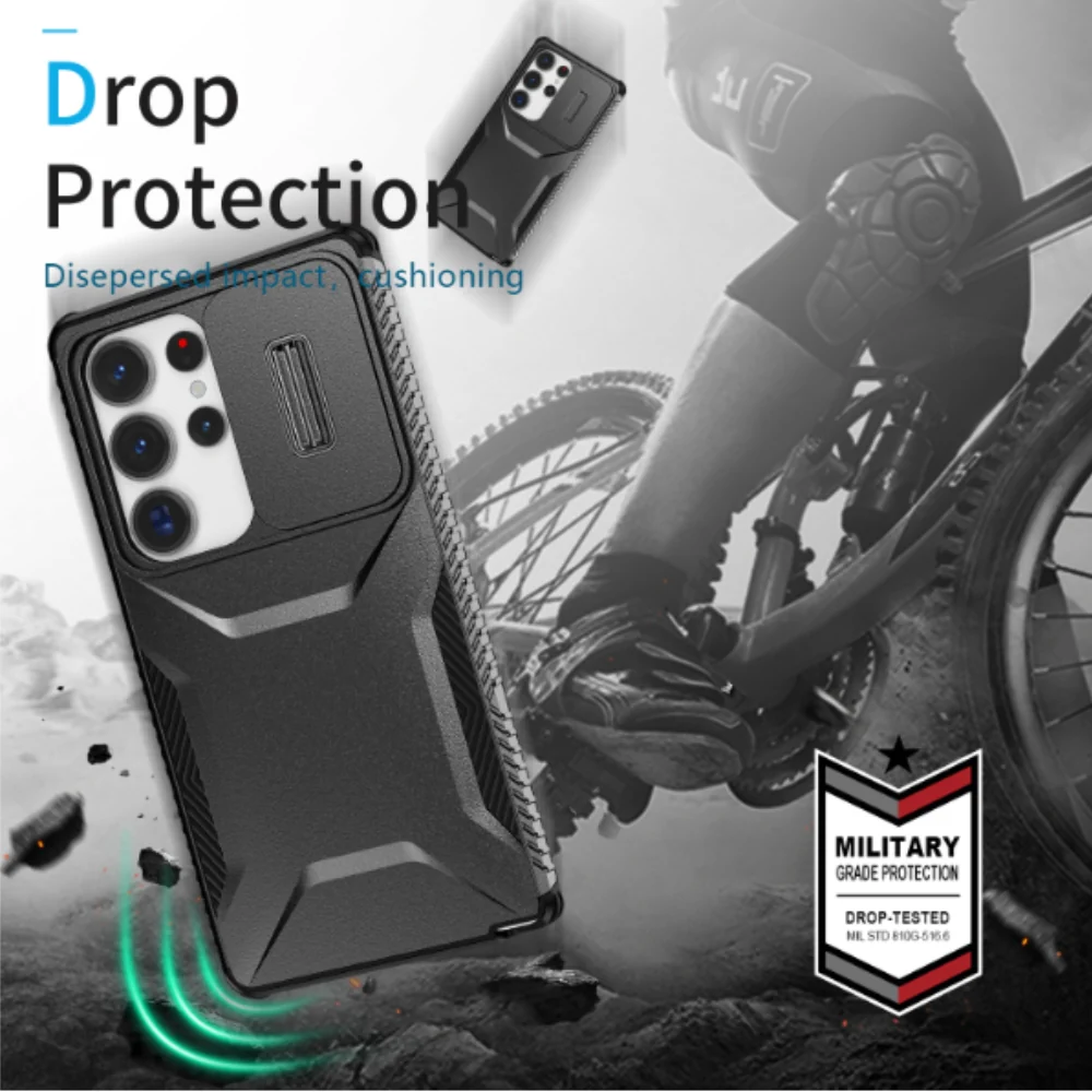 Samsung Galaxy A54 5G (A546) - Anti-slip Sliding Window Heavy Duty Series Case - Image 14