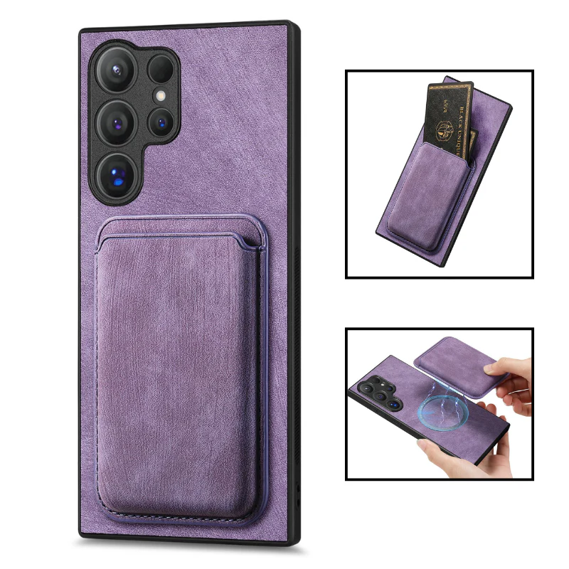 Samsung Galaxy A16 (SM-A165/SM-A166) - Business Shockproof Magnetic Attraction Leather Wallet Series Case