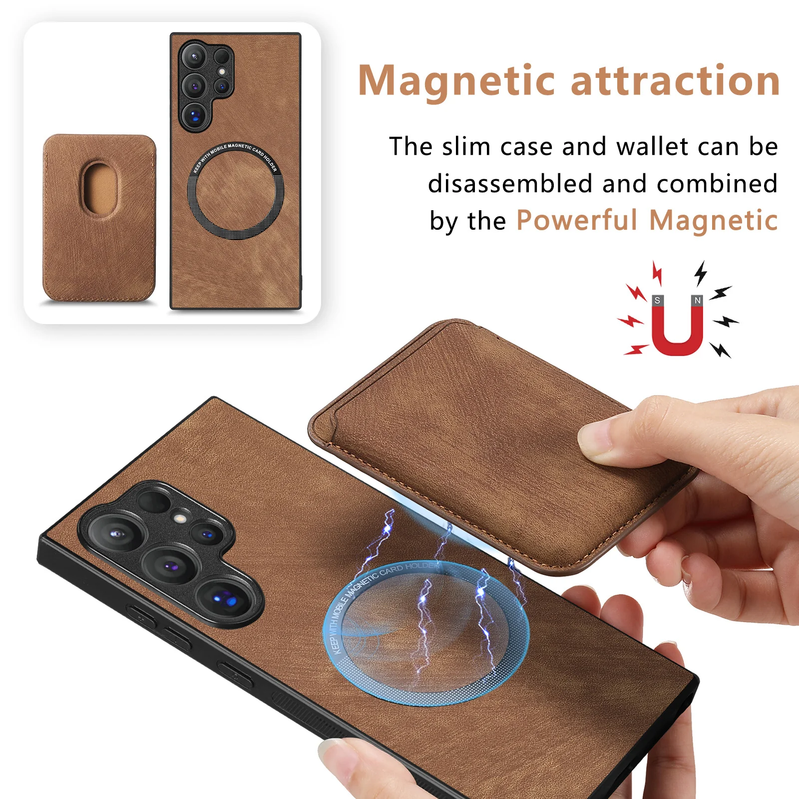 Samsung Galaxy A16 (SM-A165/SM-A166) - Business Shockproof Magnetic Attraction Leather Wallet Series Case - Image 10