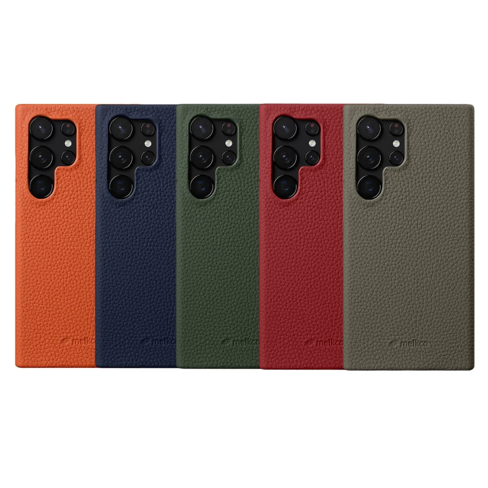 Samsung Galaxy S23/Plus/Ultra - Melkco Business Drop Proof Genuine Leather Series Case - Image 2