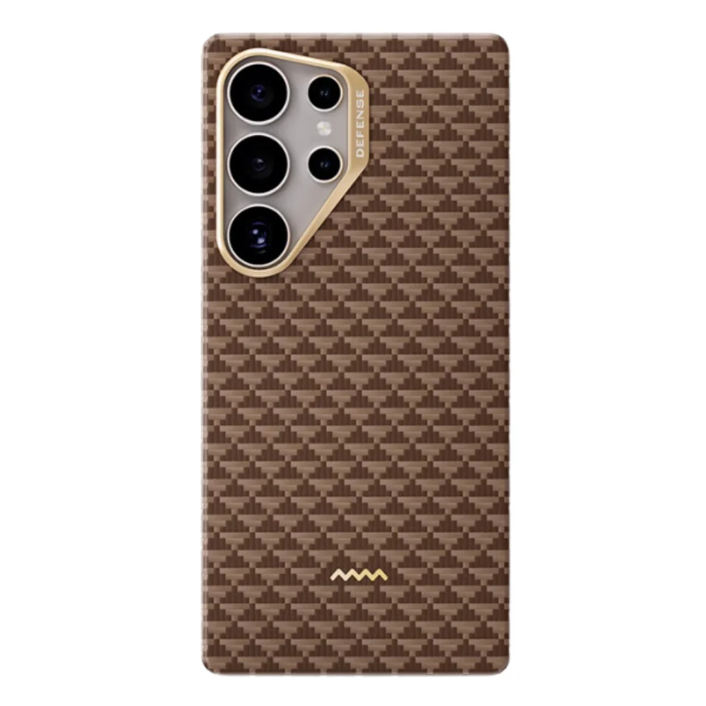 Samsung Galaxy S25 Plus/Ultra - Kevlar-source Braided Magnetic Carbon Fiber Pattern Luxurious Essential Stand Series Case - Image 7