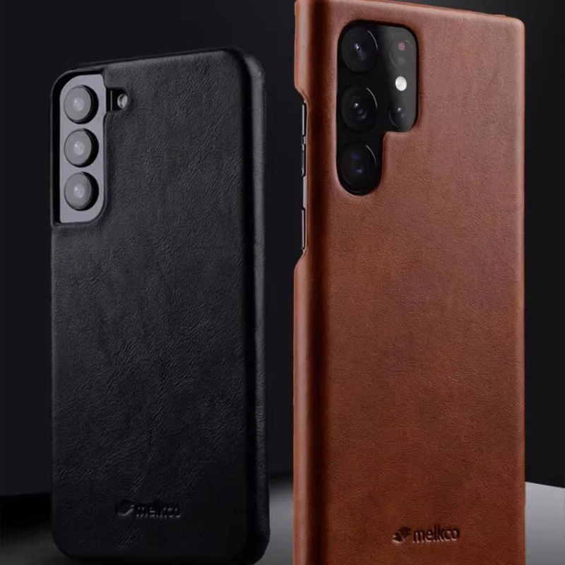 Samsung Galaxy S25 & Plus & Ultra - Premium Genuine Leather Business Shockproof Soft-Touch Case - Image 3