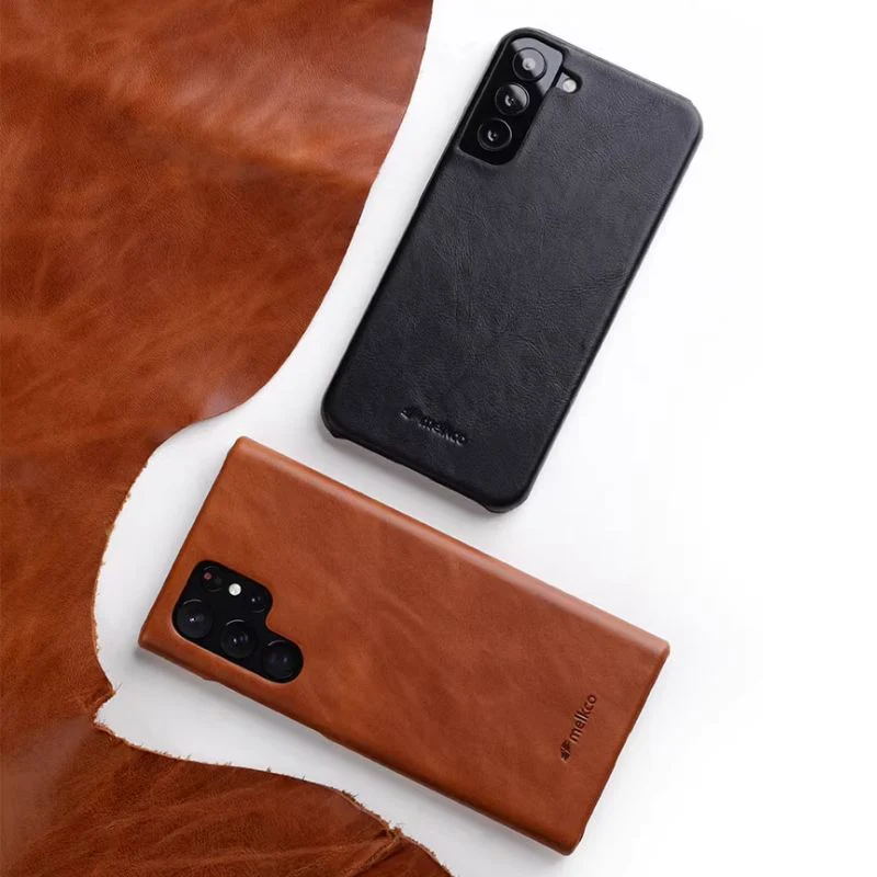 Samsung Galaxy S25 & Plus & Ultra - Premium Genuine Leather Business Shockproof Soft-Touch Case - Image 5