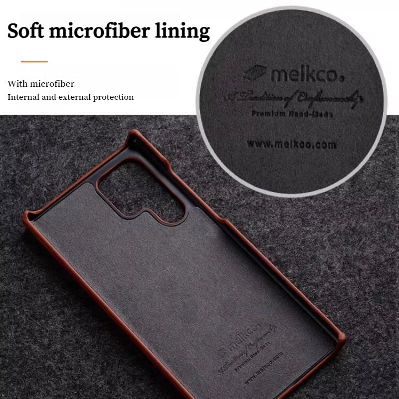 Samsung Galaxy S25 & Plus & Ultra - Premium Genuine Leather Business Shockproof Soft-Touch Case - Image 6