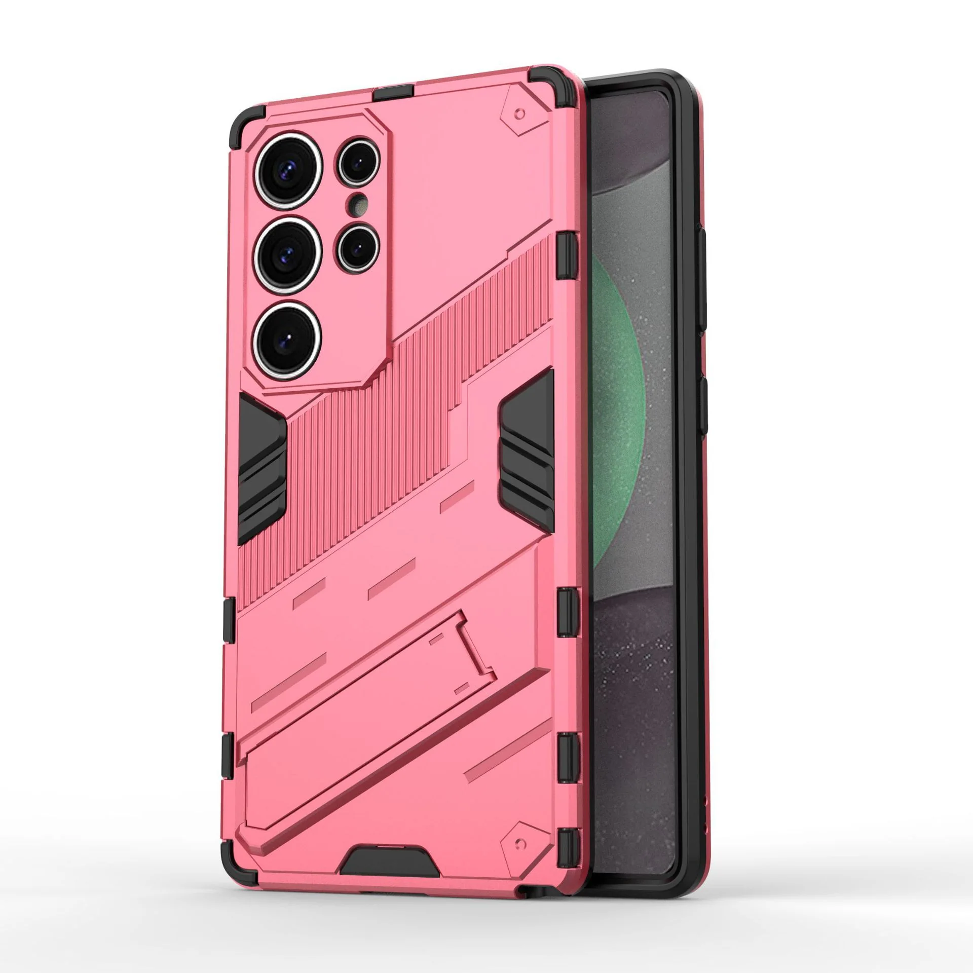 Samsung Galaxy S25/Plus/Ultra - Shockproof Punk Stand Heavy Duty Case - Image 10