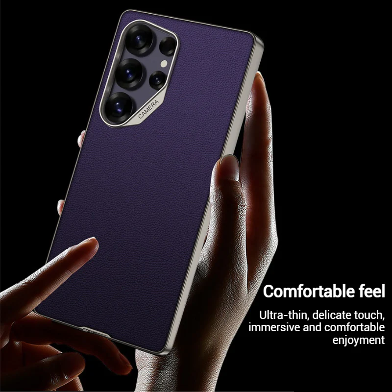 Samsung Galaxy S25 Ultra High-End Leather Full Coverage Shockproof Essential Case - Image 6