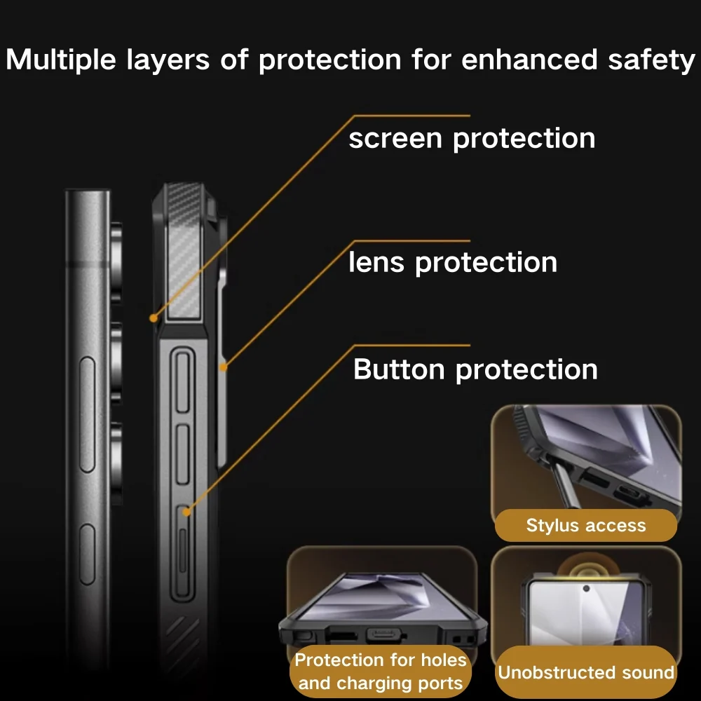 Samsung Galaxy S25 Ultra (SM-S938) - SUPCASE High-Power Magnetic Matte Transparent Heavy Duty Series Stand Case - Image 9