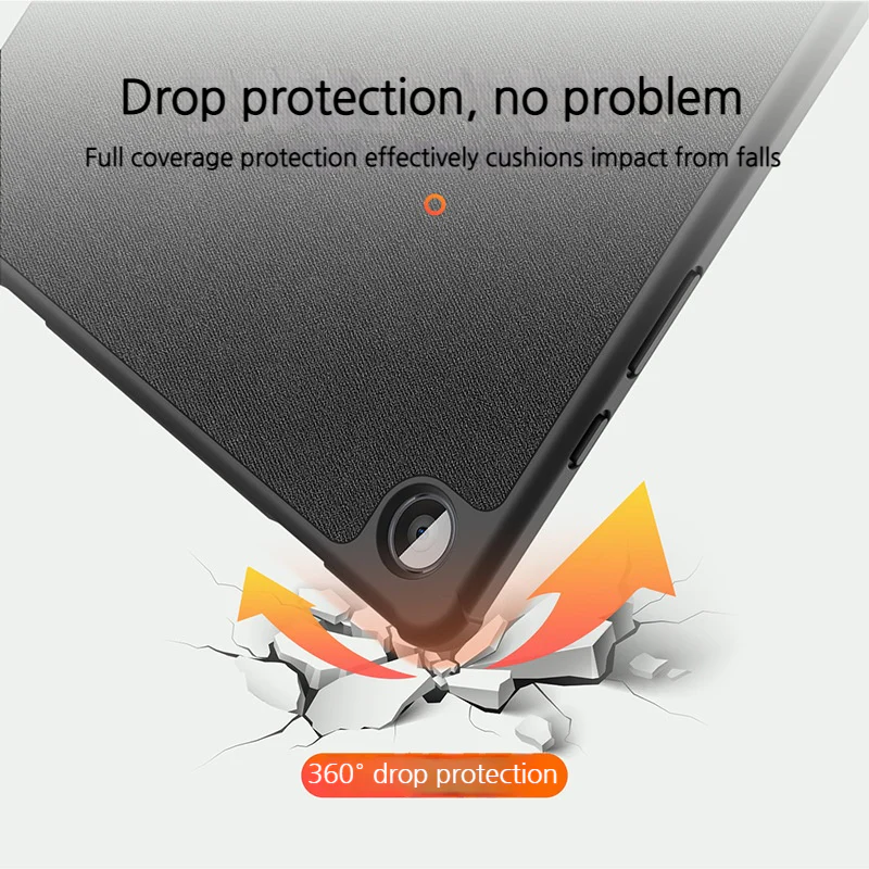 Samsung Galaxy Tab A9 & A11 8.7" Premium PU Fabric Texture Shockproof Case - Image 9
