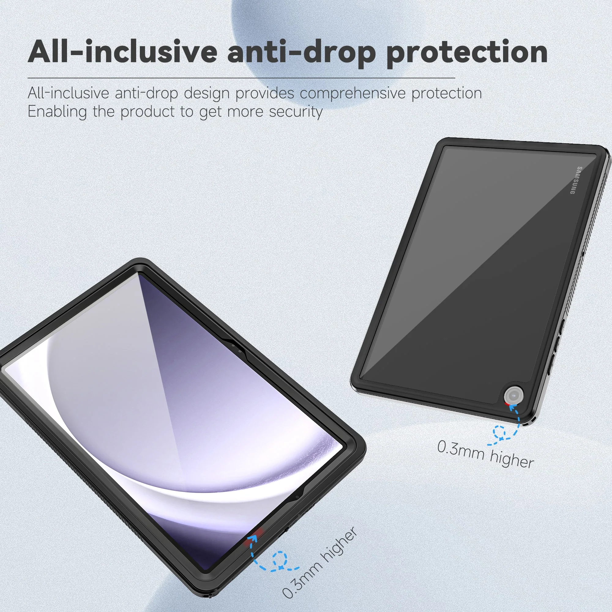 Samsung Galaxy Tab A11 Plus 2025 11" (SM-X230, SM-X235, SM-X236) Redpepper Shellbox Waterproof Heavy Duty Lifeproof Style Case - Image 2