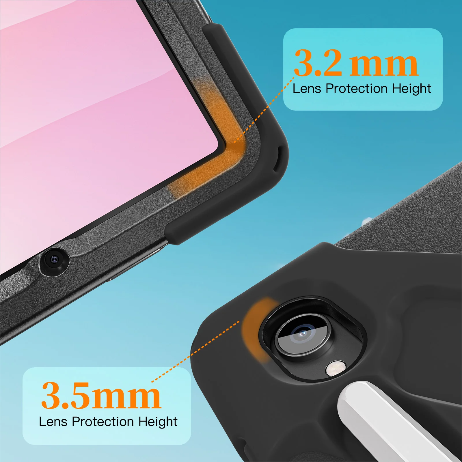 Samsung Galaxy Tab S11 (2025) 11" - Heavy Duty 360 Degree Rotate Stand Hand Strap Case With Shoulder Strap - Image 17