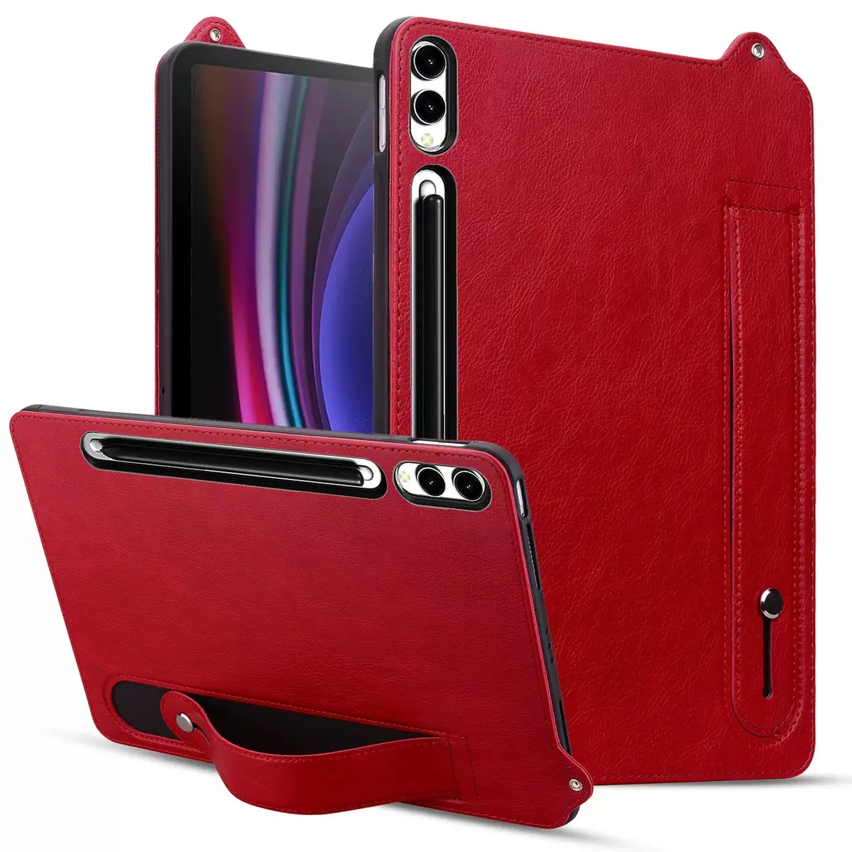 Samsung Galaxy Tab S11 Ultra (2025) 14.6" - Shockproof Stand Hand Strap Tablet Case Leather TPU Case - Image 10