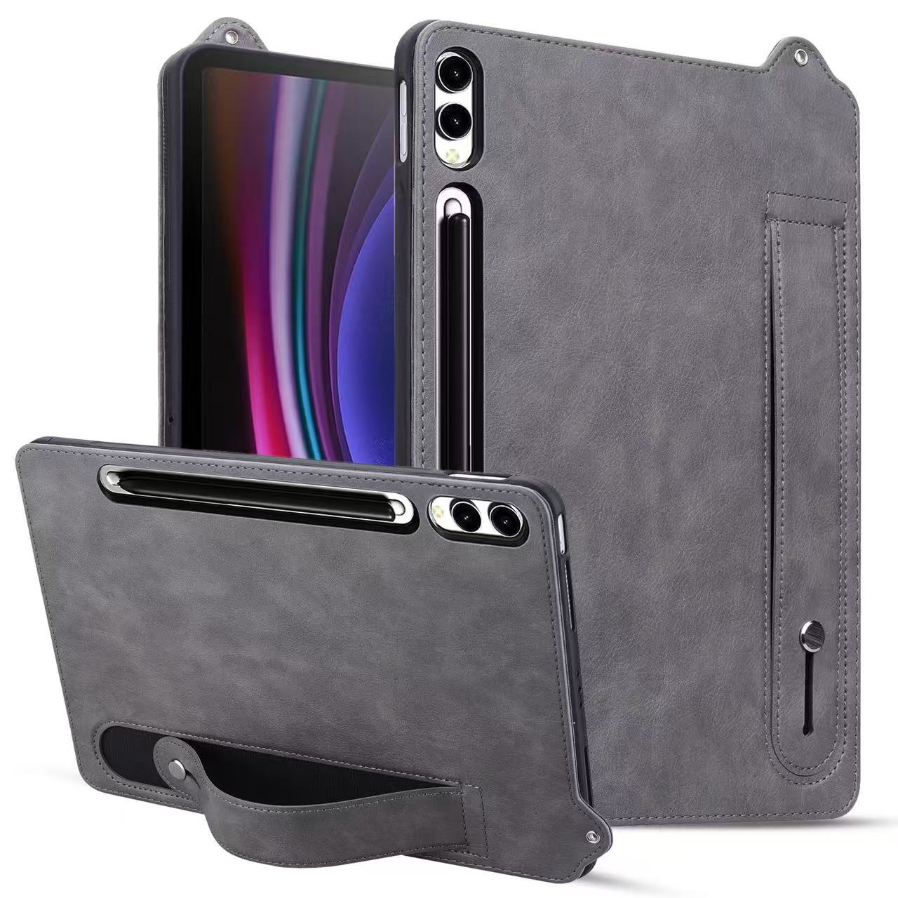 Samsung Galaxy Tab S11 Ultra (2025) 14.6" - Shockproof Stand Hand Strap Tablet Case Leather TPU Case - Image 8