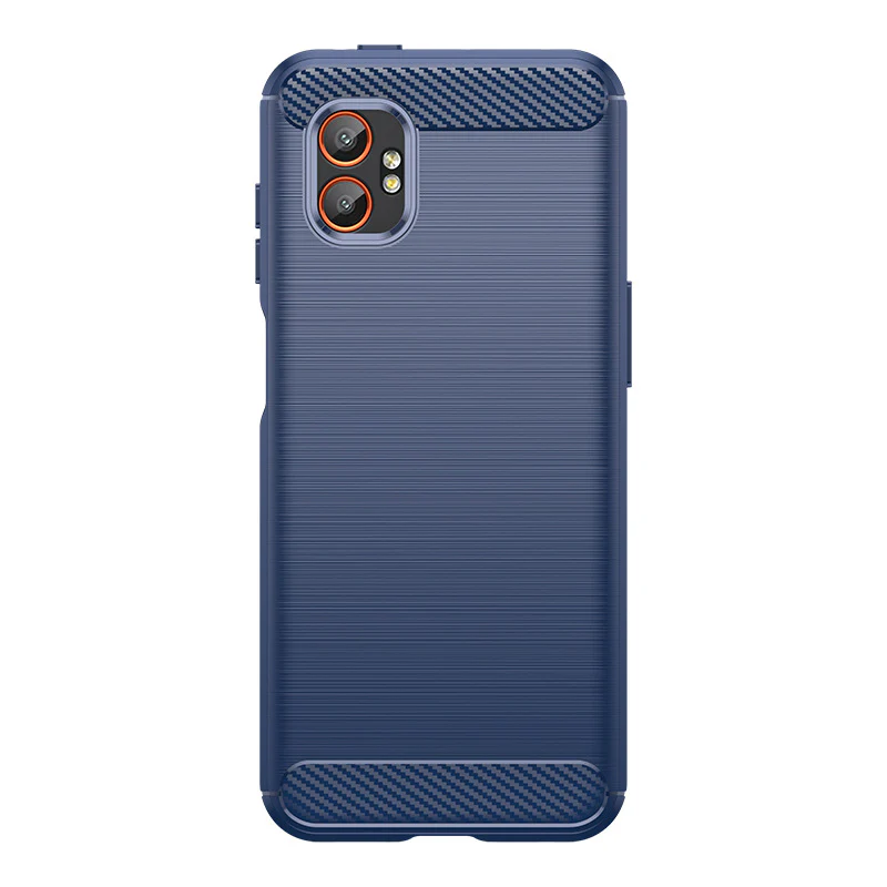 Samsung Galaxy XCover 7 Pro (SM-G766) - Brushed Carbon Fiber TPU Heavy Duty Series Case - Image 3