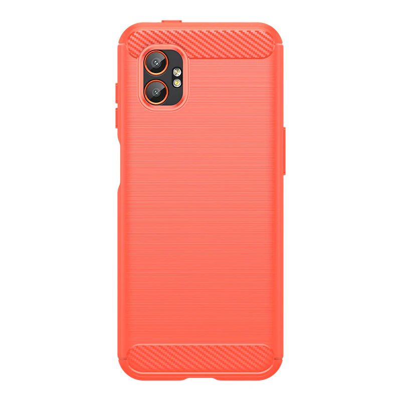 Samsung Galaxy XCover 7 Pro (SM-G766) - Brushed Carbon Fiber TPU Heavy Duty Series Case - Image 4