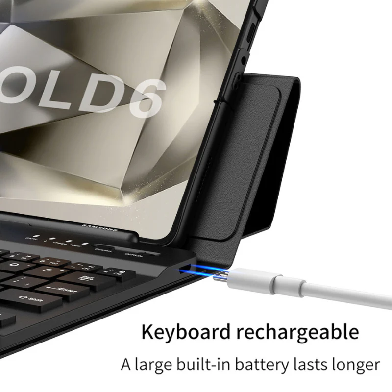 Samsung Galaxy Z Fold 5 (SM-F946)/6 (SM-F956) Folding Wireless Bluetooth Phone Keyboard Case - Image 11