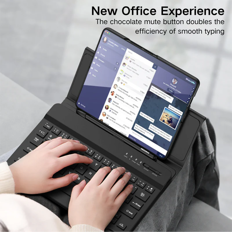 Samsung Galaxy Z Fold 5 (SM-F946)/6 (SM-F956) Folding Wireless Bluetooth Phone Keyboard Case - Image 4