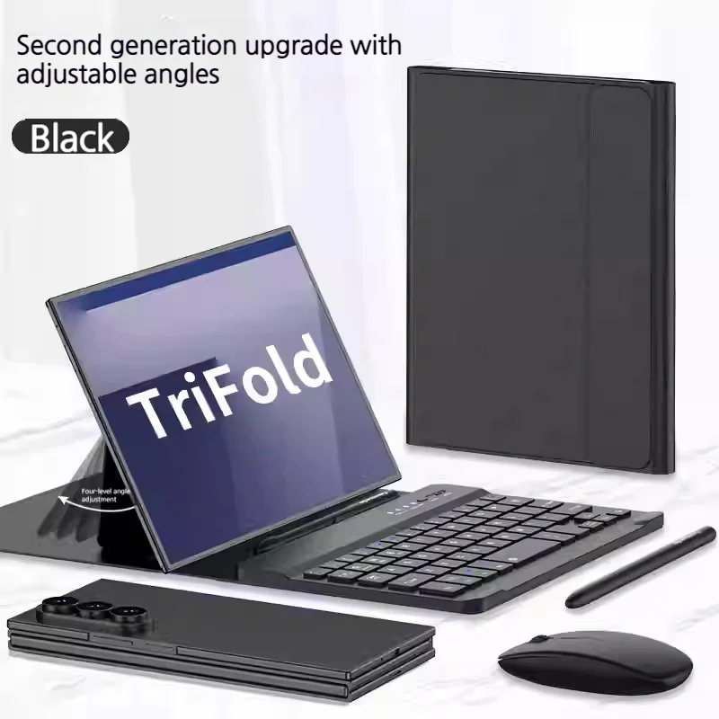 Samsung Galaxy Z TriFold - Bluetooth Wireless Keyboard Holder With Mouse and Capacitive Pen - Image 10