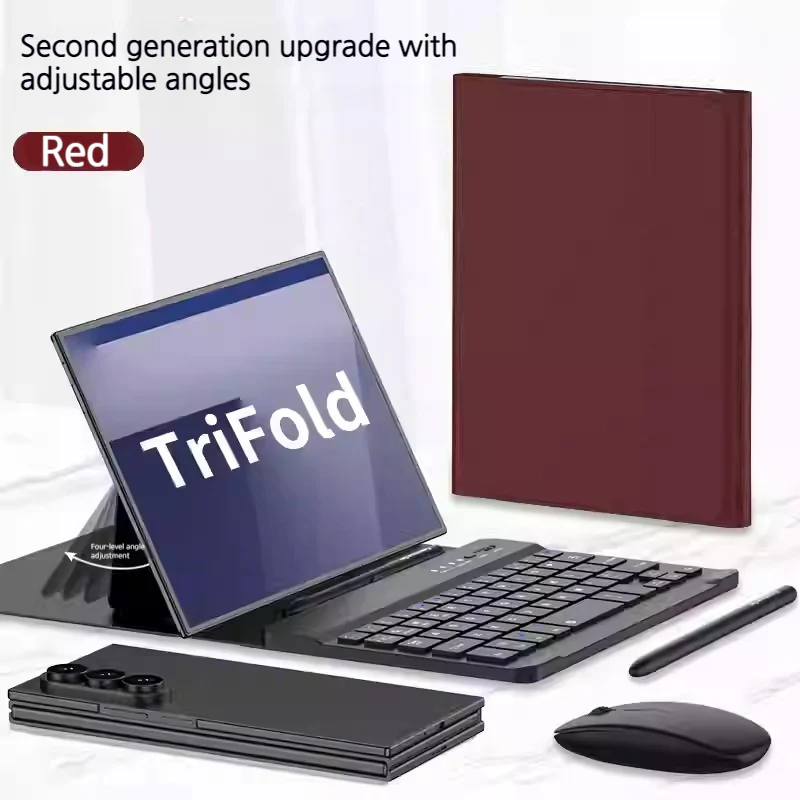 Samsung Galaxy Z TriFold - Bluetooth Wireless Keyboard Holder With Mouse and Capacitive Pen - Image 9