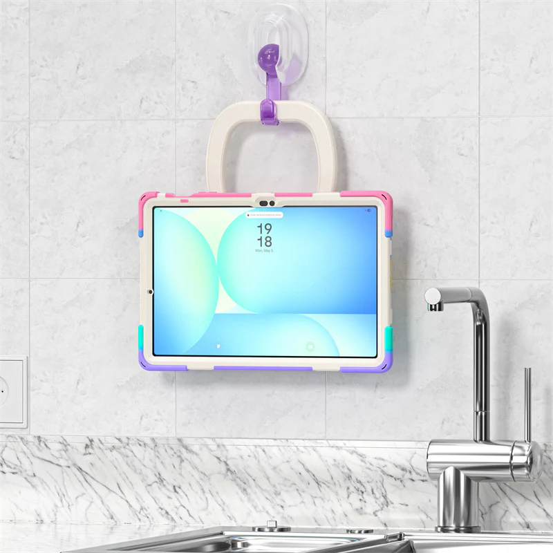 Samsung Tab S10 FE Plus 13.1" 2025 - 360 Degree Rotation Heavy Duty EVA Kid Friendly Ring Holder Stand Case - Image 10