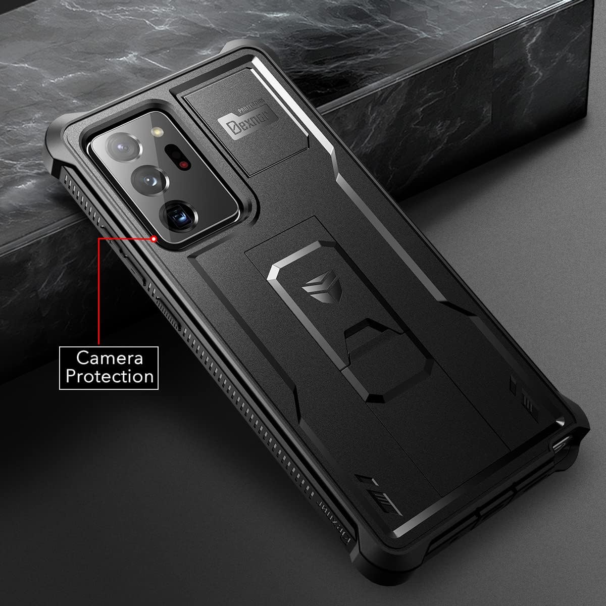 [Screen Protector & Kickstand] Samsung Galaxy Note 20/Note 20 Ultra - Shockproof Rugged Case Full-Body Bumper Protective Heavy Duty Case - Image 5
