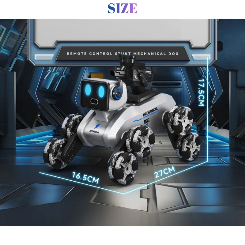 Smart 8-Wheel Gesture Control Robot Dog Toy with Camera & Spray Stunt Functions - Image 10
