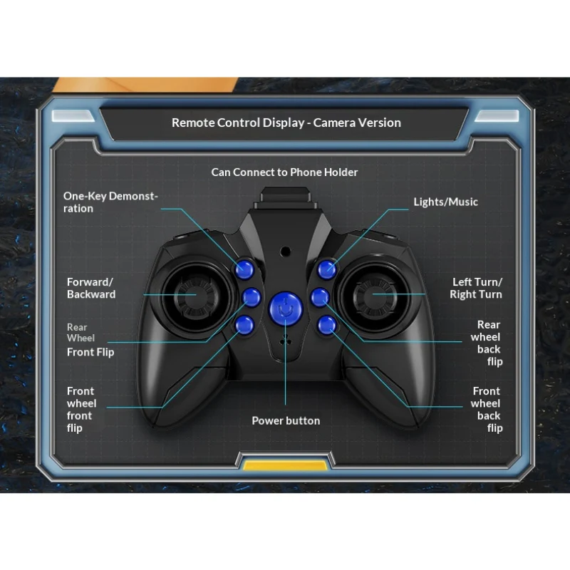 Smart 8-Wheel Gesture Control Robot Dog Toy with Camera & Spray Stunt Functions - Image 12