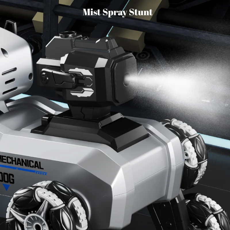 Smart 8-Wheel Gesture Control Robot Dog Toy with Camera & Spray Stunt Functions - Image 4