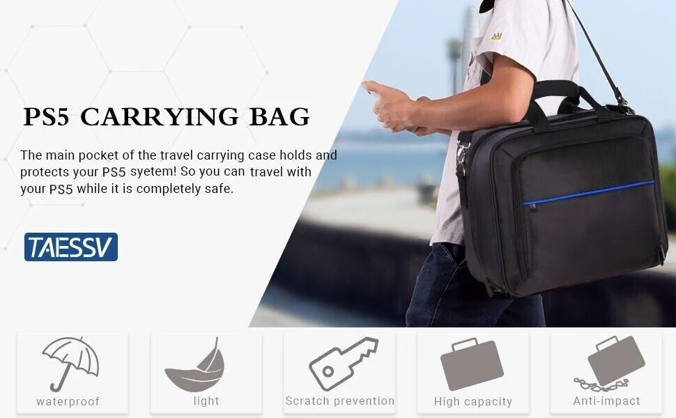SONY PlayStation 5 / PS5 All-in-one Multifunction Durable Carry Hand Bag Travel Storage Bag - Image 3