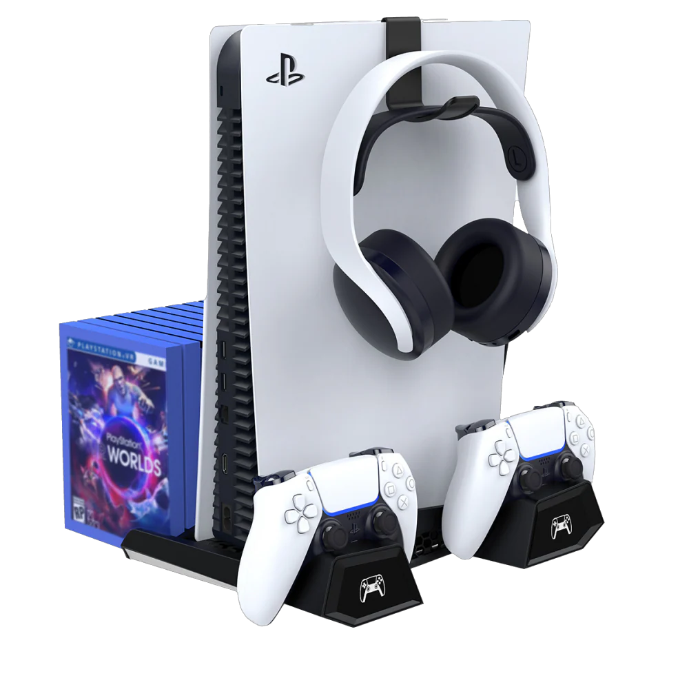 Sony PlayStation 5 PS5 - Fast Charging Vertical Stand Dock With Built-in Cooling Fan - Image 2