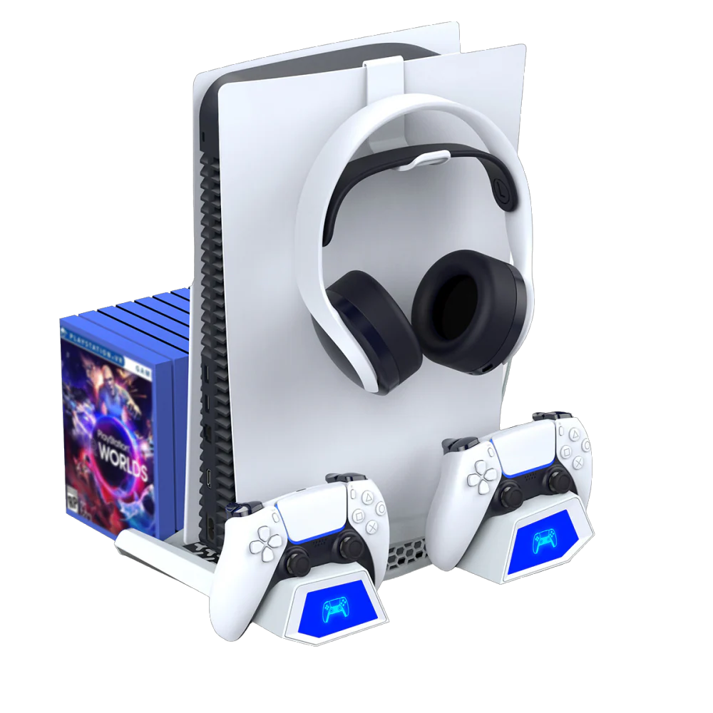 Sony PlayStation 5 PS5 - Fast Charging Vertical Stand Dock With Built-in Cooling Fan - Image 3