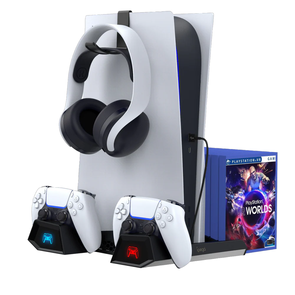 Sony PlayStation 5 PS5 - Fast Charging Vertical Stand Dock With Built-in Cooling Fan - Image 5