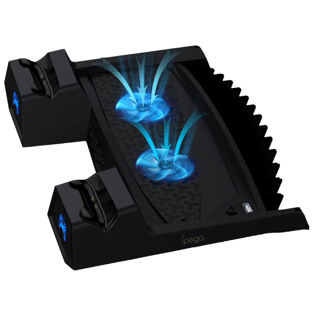 Sony PlayStation 5 PS5 - Fast Charging Vertical Stand Dock With Built-in Cooling Fan - Image 7