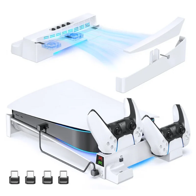 Sony PlayStation PS5 Disc/Digital Edition Console - OIVO Horizontal Cooling Stand Base Holder