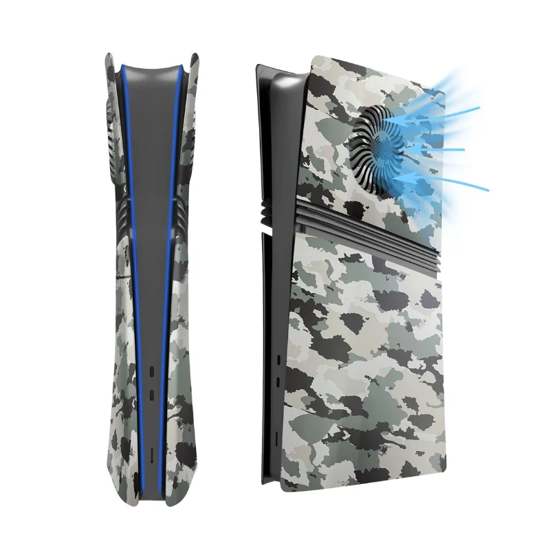 Sony PlayStation PS5 Pro 1.0 2.0 Disc & Digital Edition Camo Matte Console Shell Cover – Easy Installation - Image 9