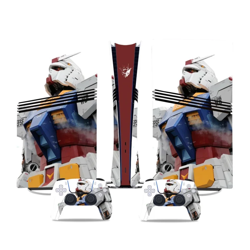 Sony PlayStation PS5 Pro Gundam Digital Edition Console Skin Sticker – No Residue PVC | Scratch-Resistant Gaming Designs - Image 2