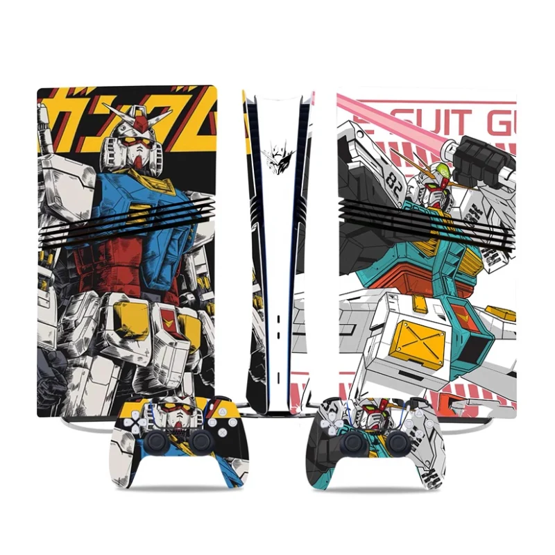 Sony PlayStation PS5 Pro Gundam Digital Edition Console Skin Sticker – No Residue PVC | Scratch-Resistant Gaming Designs - Image 4