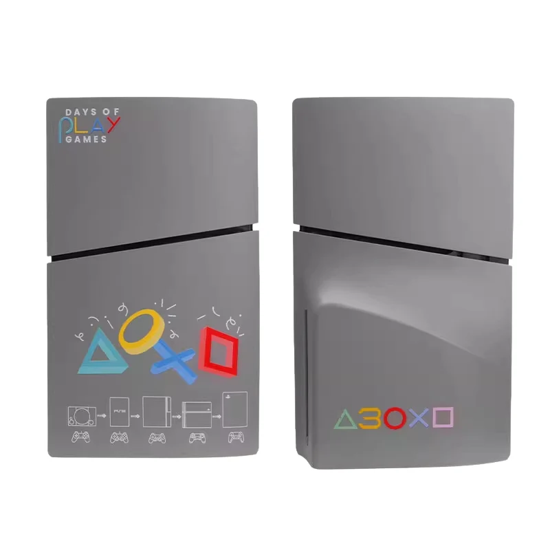 Sony PlayStation PS5 Slim Disc Edition 30th Anniversary Edition Replacement Faceplate Shell – Limited Edition Retro Design Console Cover